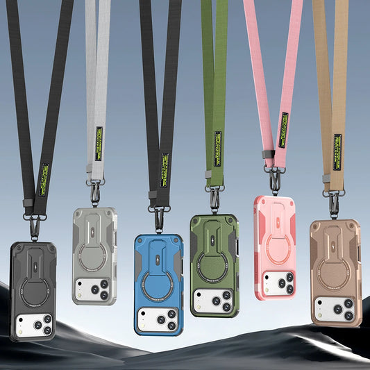 Sport Holder Phone Case for Iphone 17 Pro Max 16e 16 Pro 17 Air 15 14 13 12 Iphone17 Lanyard Design Protective Cover