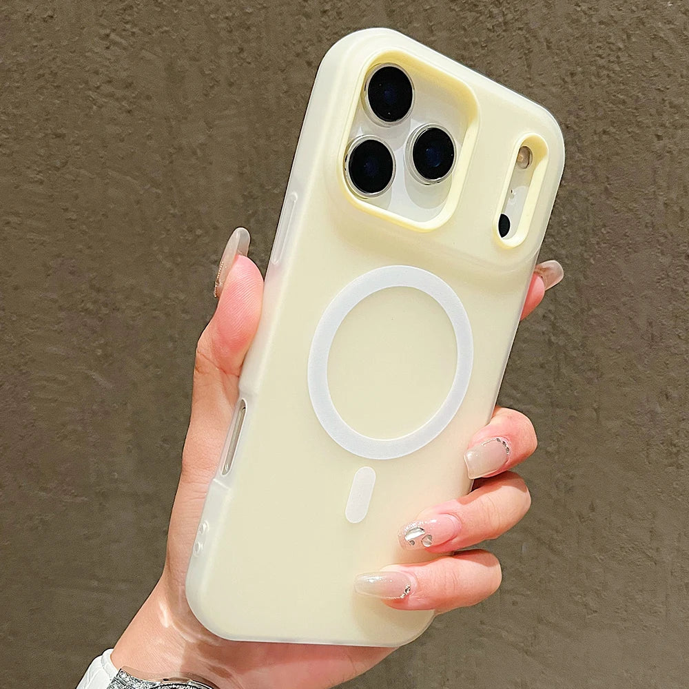 Luxury Candy Magsafe Wireless Charge Matte Phone Case For iPhone 17 Pro Max 17 Pro 17 Air 17 Magnetic Protect Bumper Cases Cover