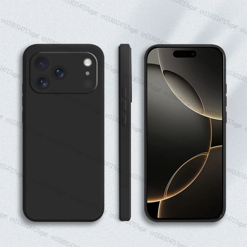 For iPhone 17 Pro Case Cover For iPhone 17 Pro Max 17 Air Shockproof Original Liquid Silicone Phone Case For iPhone 17 Pro Case