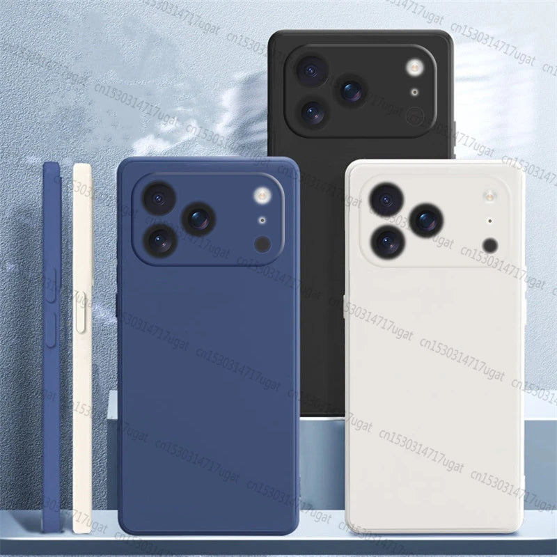 For iPhone 17 Pro Case Cover For iPhone 17 Pro Max 17 Air Shockproof Original Liquid Silicone Phone Case For iPhone 17 Pro Case