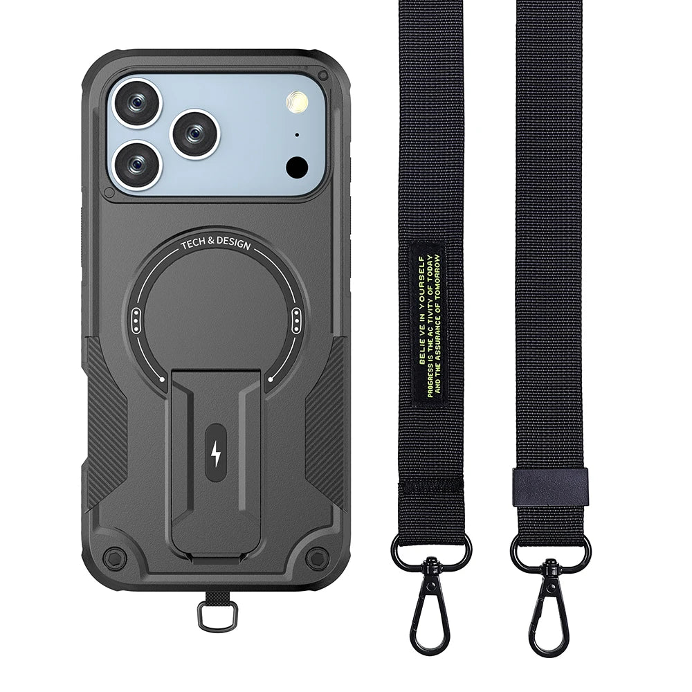 Sport Holder Phone Case for Iphone 17 Pro Max 16e 16 Pro 17 Air 15 14 13 12 Iphone17 Lanyard Design Protective Cover