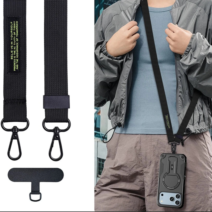 Sport Holder Phone Case for Iphone 17 Pro Max 16e 16 Pro 17 Air 15 14 13 12 Iphone17 Lanyard Design Protective Cover