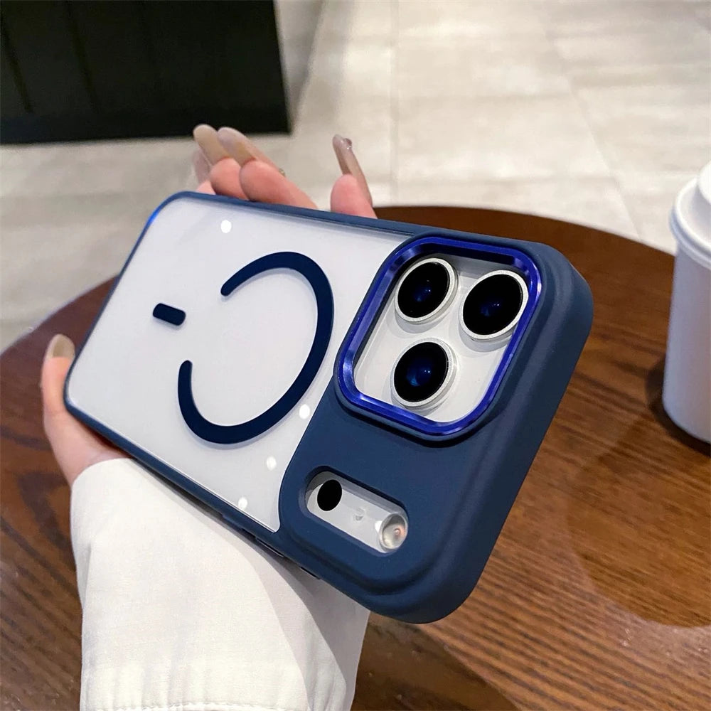 Shockproof For Magsafe Wireless Charge Case For iPhone 17 Air  Pro Max Plus Camera Lens Protect Wireless Charge Cover