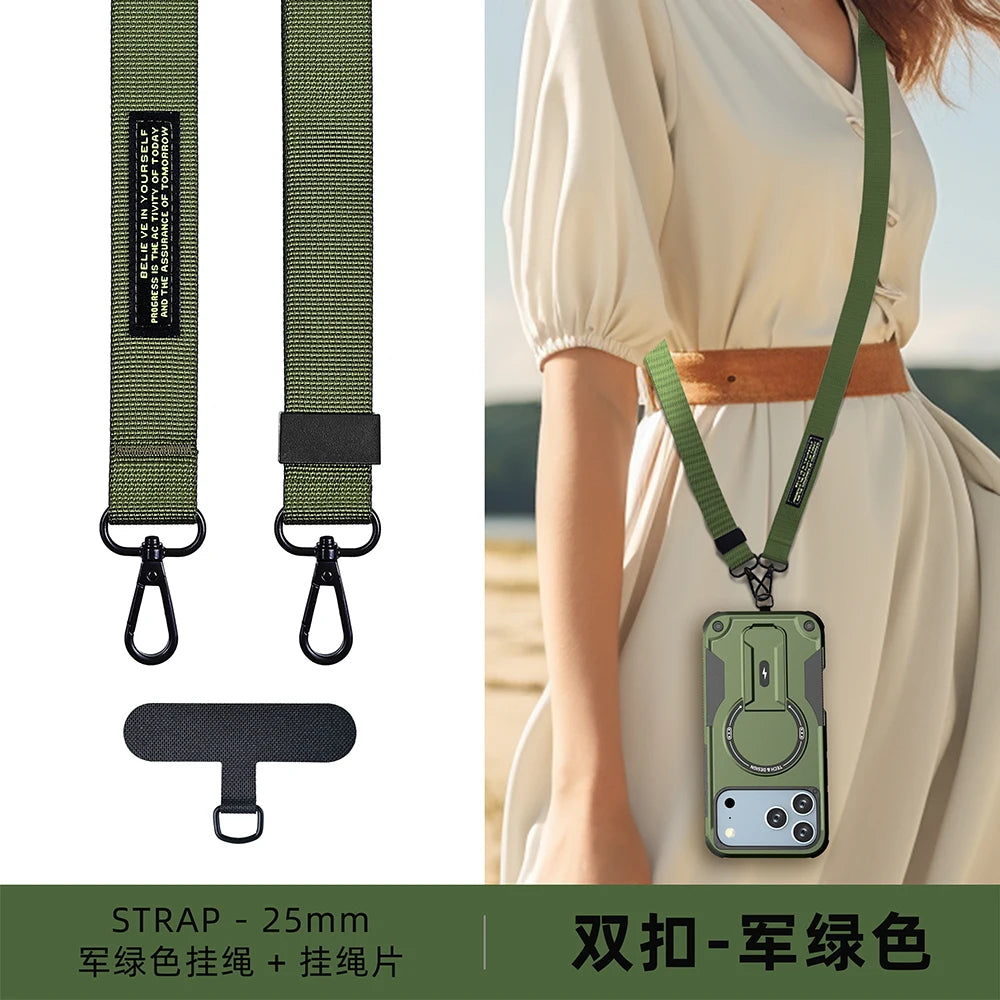 Sport Holder Phone Case for Iphone 17 Pro Max 16e 16 Pro 17 Air 15 14 13 12 Iphone17 Lanyard Design Protective Cover