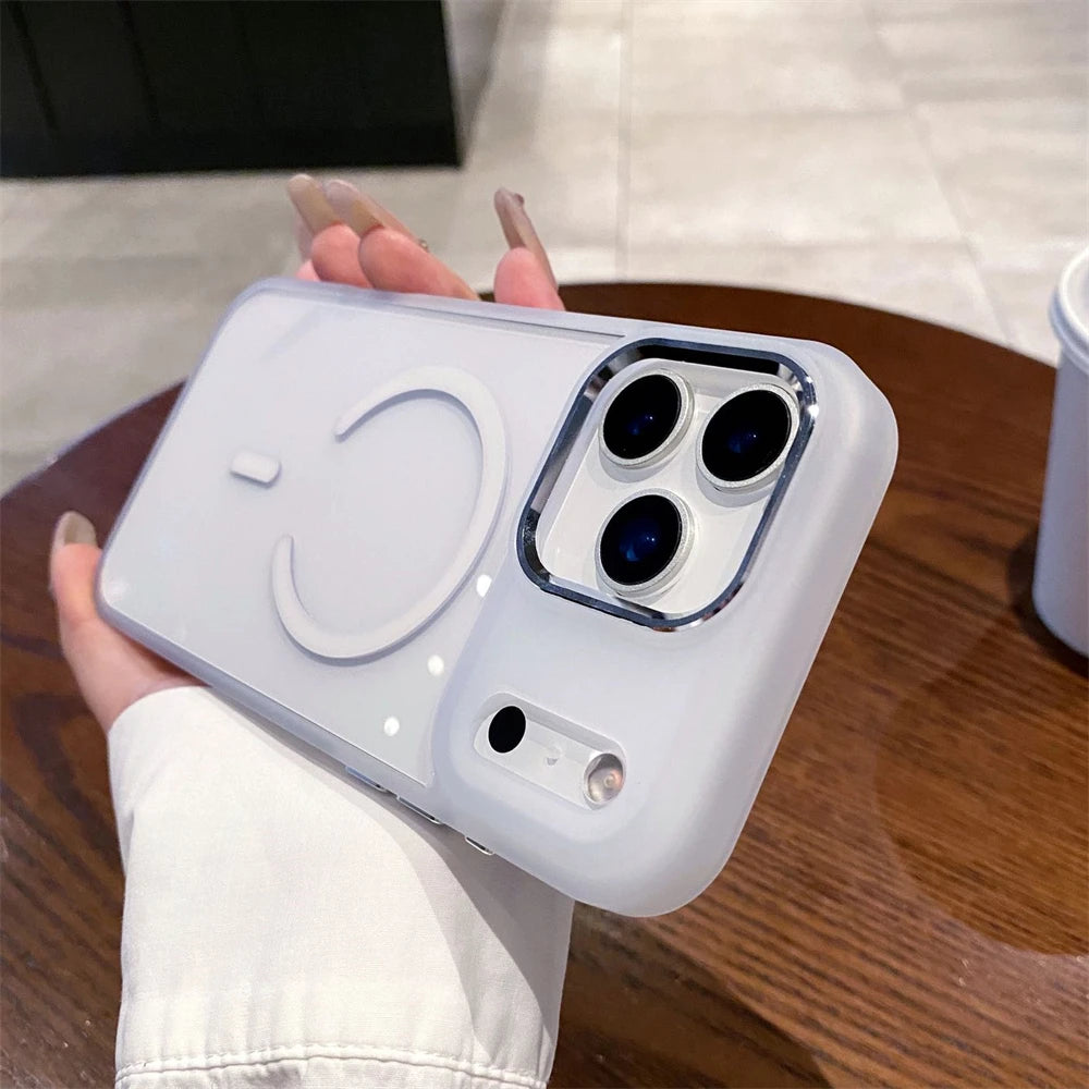 Shockproof For Magsafe Wireless Charge Case For iPhone 17 Air  Pro Max Plus Camera Lens Protect Wireless Charge Cover