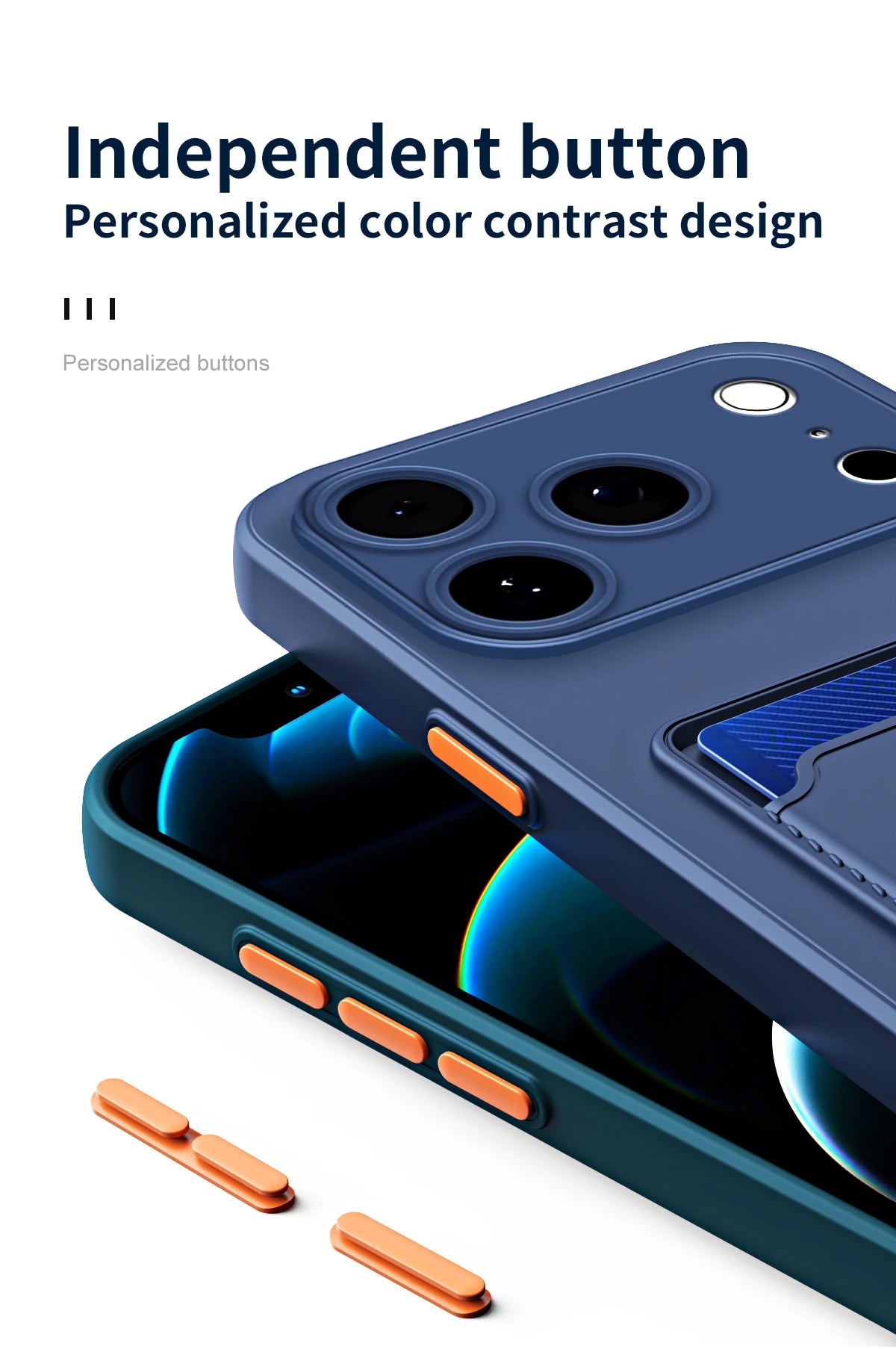 Silicone Wallet Case Funda For iPhone 17 Air 16 15 14  Pro Max Plus Card Holder Slot Back Cover Protective Accessories Cover