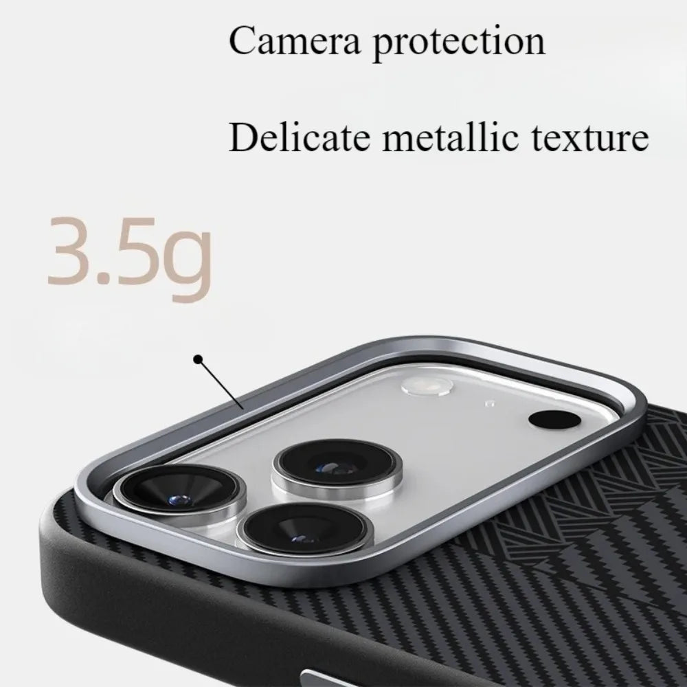 Brand New Carbon Fiber Slim Skin Friendly Case For iPhone 17 Air Pro Max Wireless Charge Shockproof Anti-Drop Protect Hard Cover