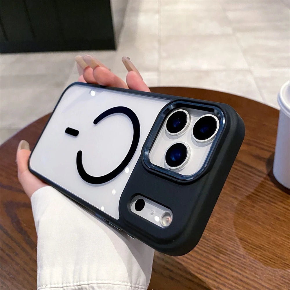 Shockproof For Magsafe Wireless Charge Case For iPhone 17 Air  Pro Max Plus Camera Lens Protect Wireless Charge Cover