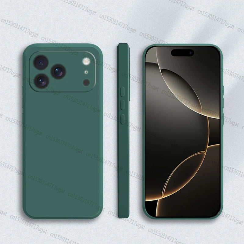 For iPhone 17 Pro Case Cover For iPhone 17 Pro Max 17 Air Shockproof Original Liquid Silicone Phone Case For iPhone 17 Pro Case