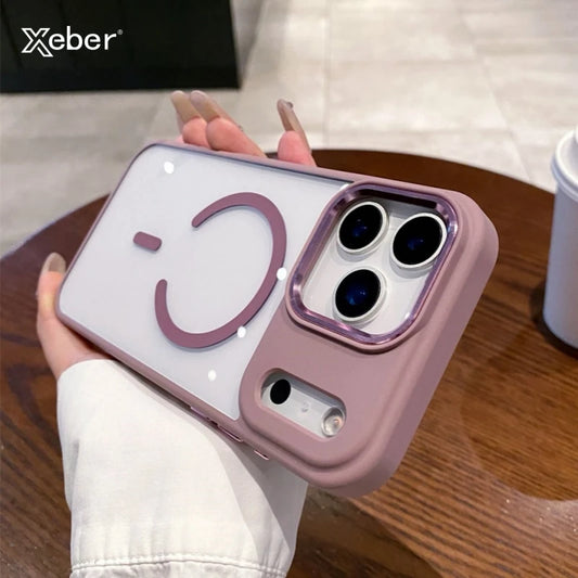 Shockproof For Magsafe Wireless Charge Case For iPhone 17 Air  Pro Max Plus Camera Lens Protect Wireless Charge Cover