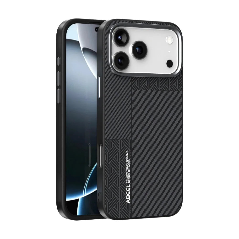 Brand New Carbon Fiber Slim Skin Friendly Case For iPhone 17 Air Pro Max Wireless Charge Shockproof Anti-Drop Protect Hard Cover